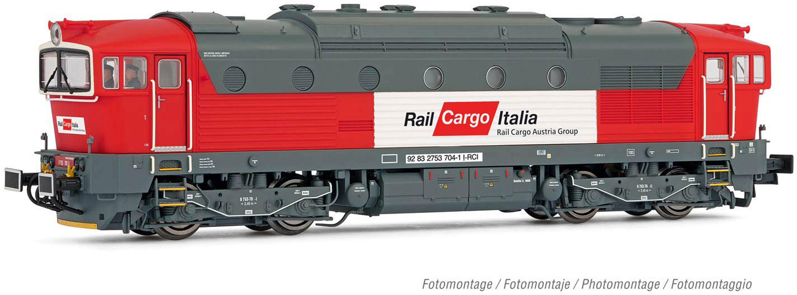 HORNBY HR2863 LOCO DIESEL D753 RAIL CARGO ITALIA