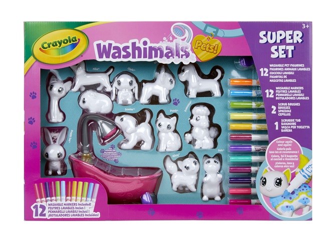 CRAYOLA 747321 WASHIMALS SUPER SET ATTIVITA' CUCCIOLINI