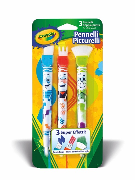 CRAYOLA 051061 3 PENNELLI PITTURELLI