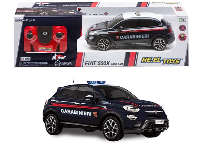 REEL TOYS 2185 AUTO RC FIAT 500X CARABINEIRI SCALA 1/24