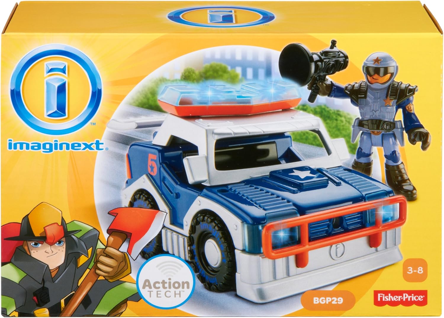 FISHER PRICE IMAGINEXT AUTO DELLA POLIZIA
