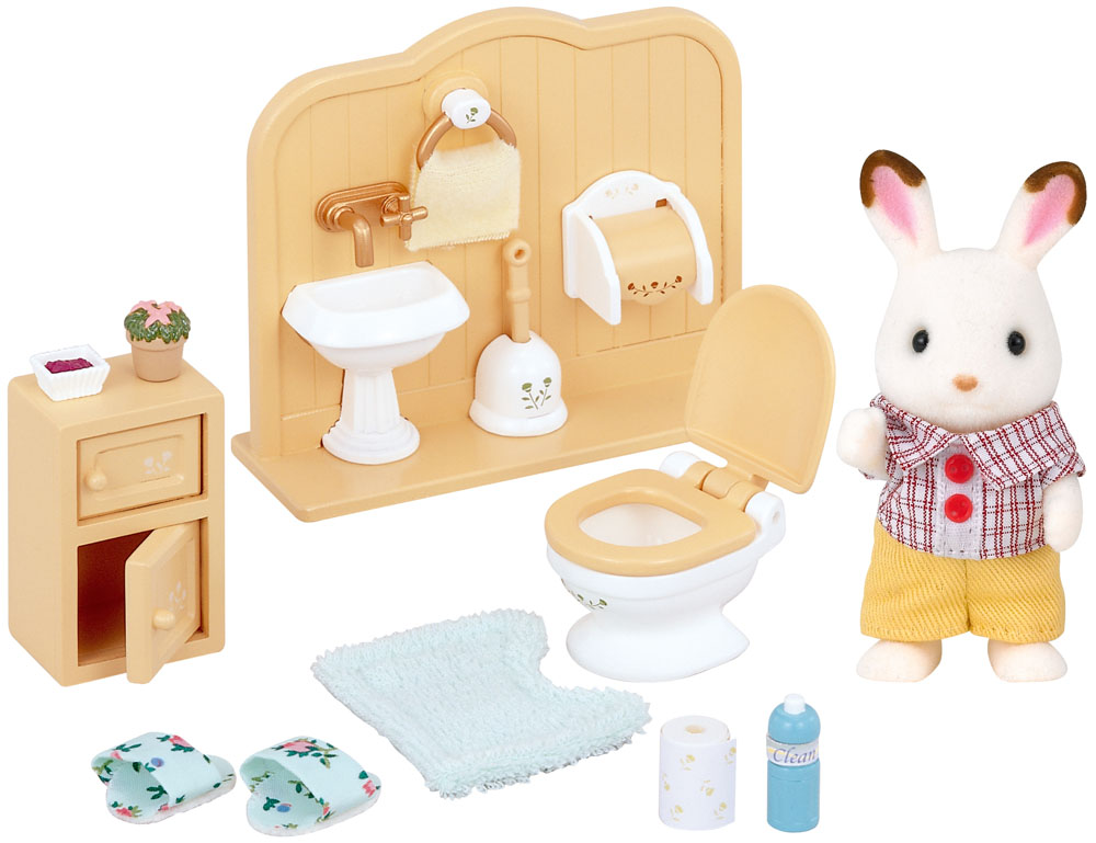 SYLVANIAN FAMILIES 5015 FRATELLO CONIGLIO CON BAGNO