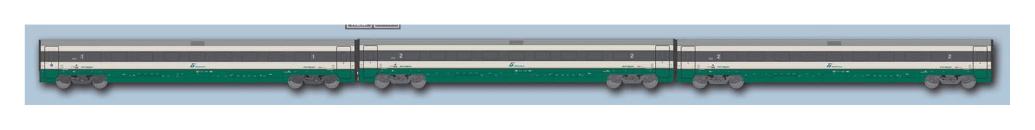ACME 70151 SET DI 3 CARROZZE PER ETR500
