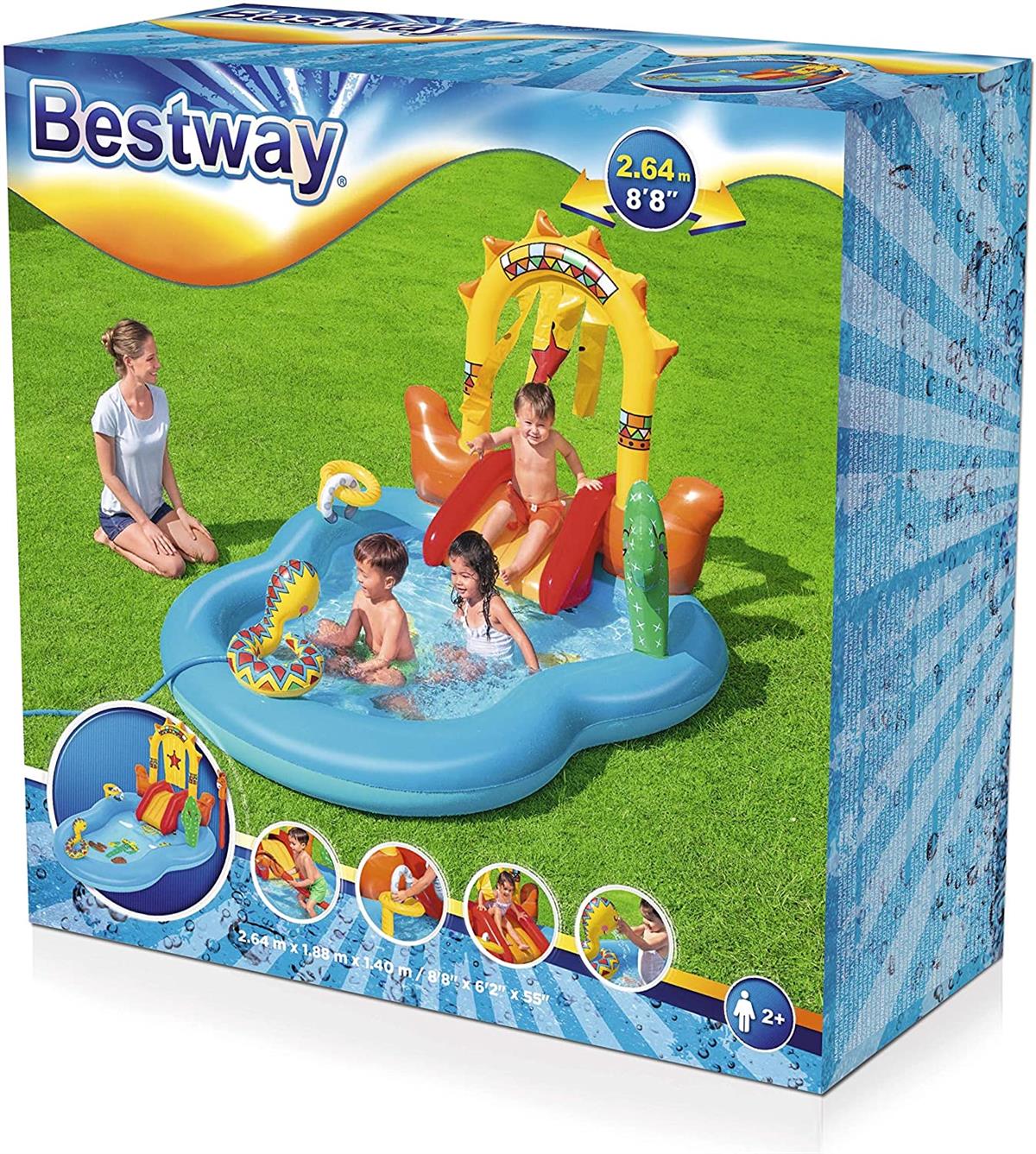 BESTWAY 53118 PLAYCENTER SELVAGGIO WEST CM. 264X188X140