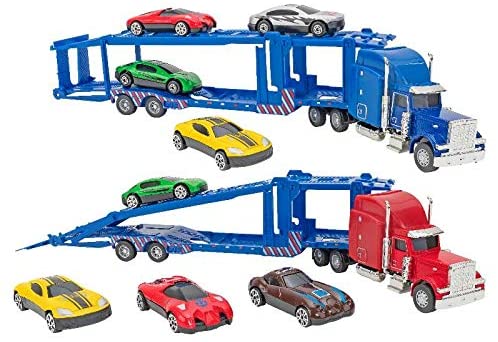 GLOBO 39737 CAMION BISARCA CON 4 VEICOLI DIE CAST