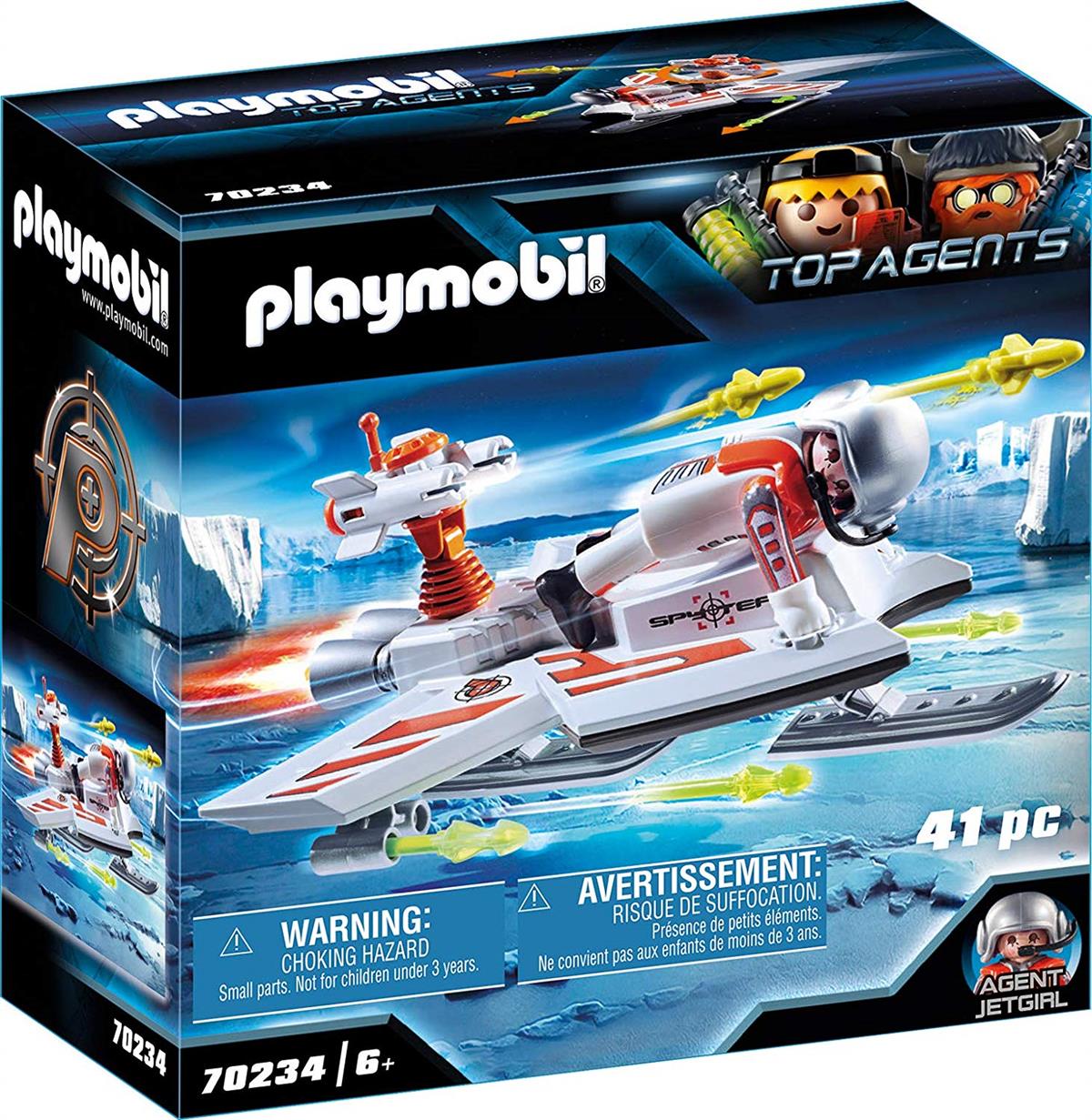 PLAYMOBIL 70234 SLITTA VOLANTE DELLO SPY TEAM