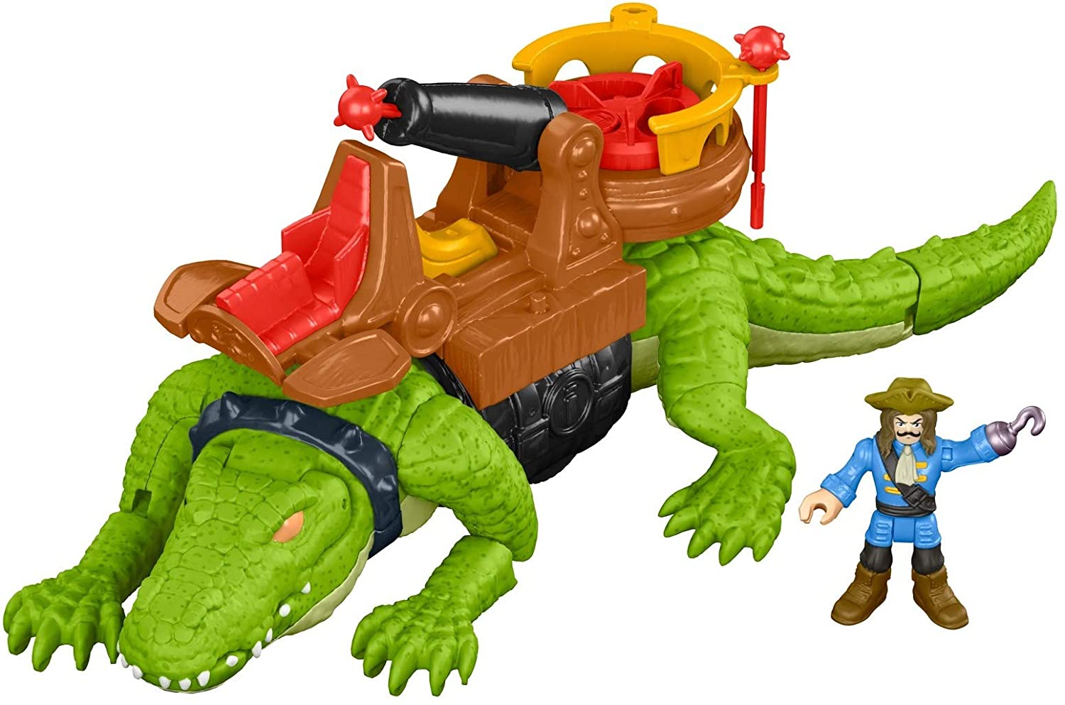 FISHER DHH63 IMAGINEXT CAPITAN UNCINO E COCCODRILLO