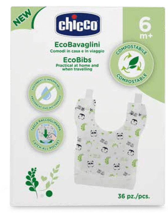 CHICCO BAVAGLIE COMPOSTABILI