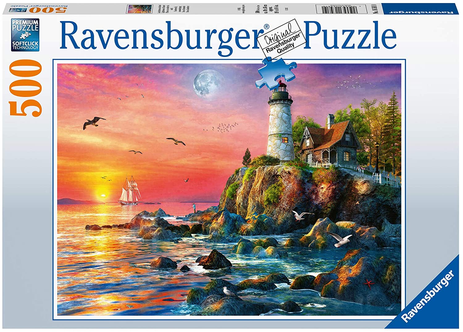 RAVENSBURGER 16581 PUZZLE DA 500 PZ. FARO DELLA SERA