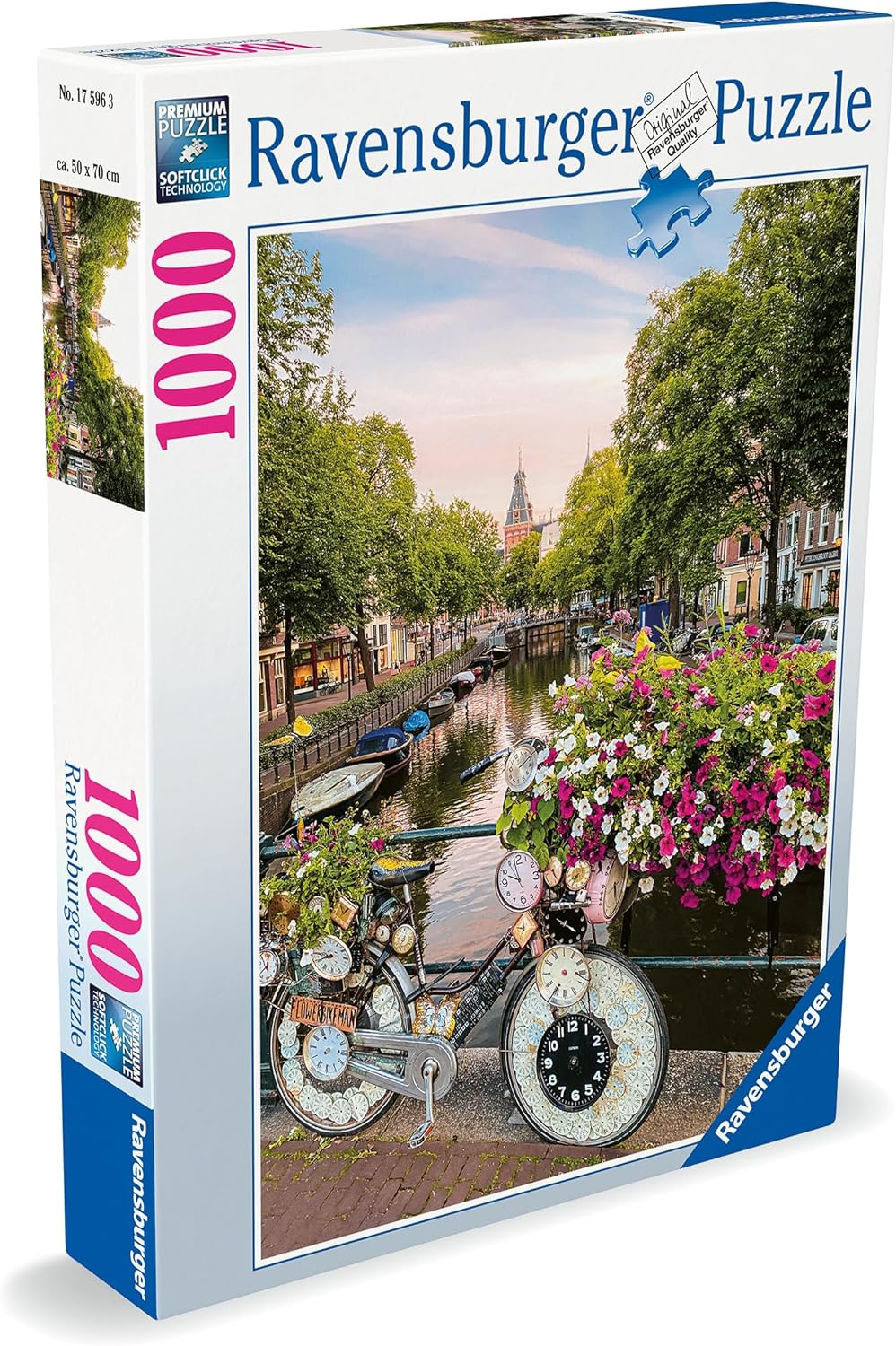 RAVENSBURGER 17596 PUZZLE DA 1000 PZ.BICICLETTE AD AMSTERDAM