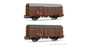 HORNBY HR6507 SET 2 CARRI CHIUSI