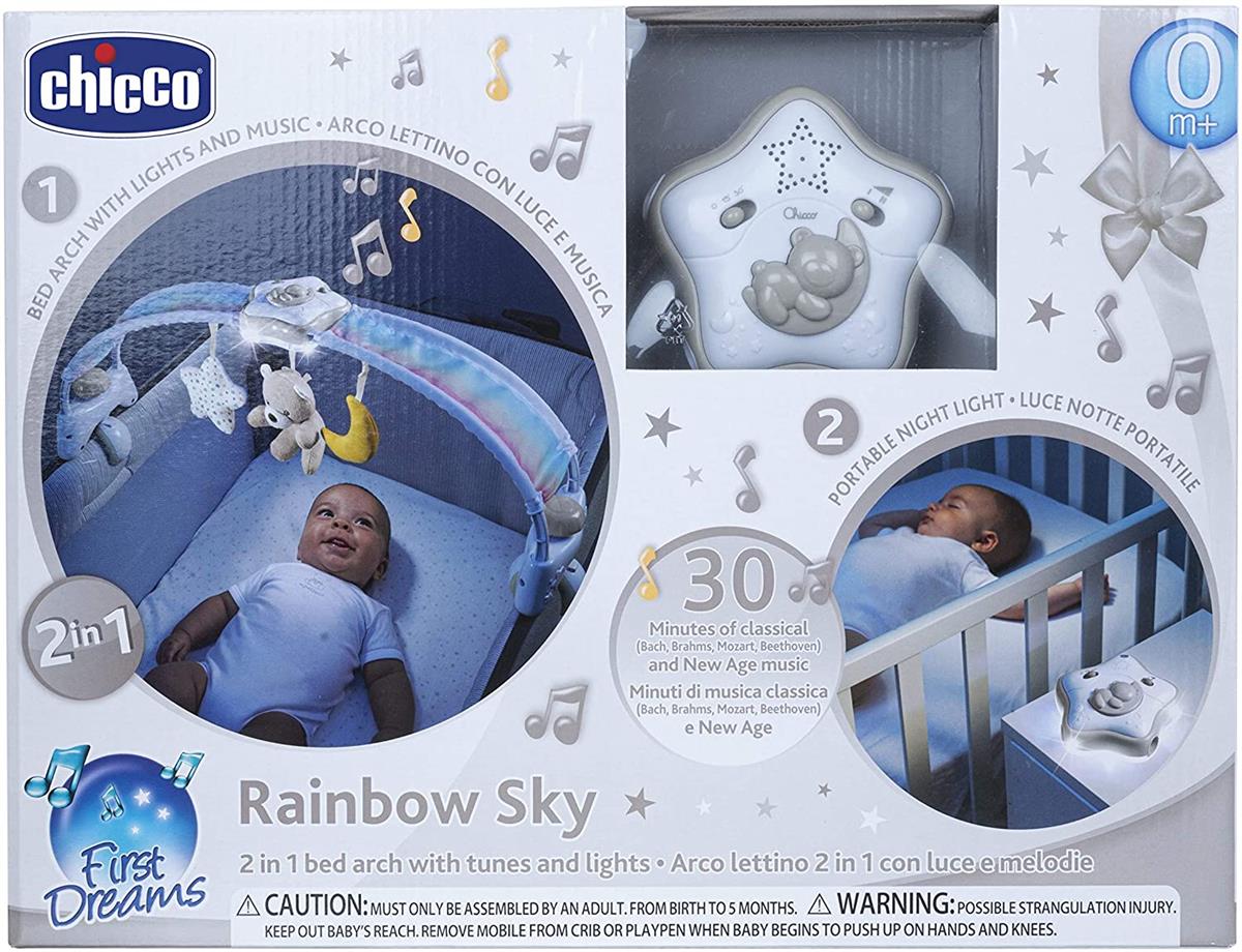 CHICCO 1047320 ARCO LETTINO RAINBOW SKY BLU