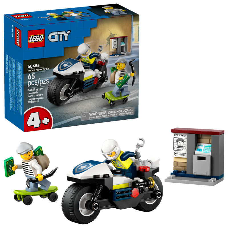 LEGO 60455 INSEGUIMENTO DELLA MOTO DELLA POLIZIA CITY