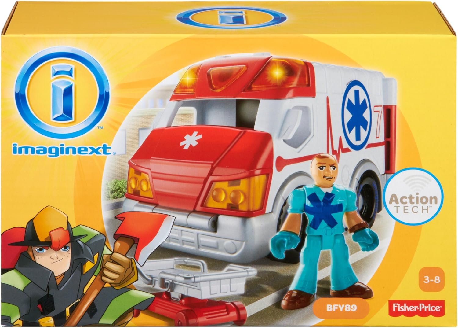 FISHER PRICE BFY89 IMAGINEXT VEICOLO AMBULANZA