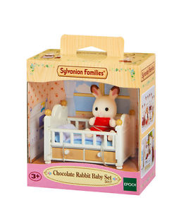 SYLVANIAN FAMILIES 5017 BEBE CONIGLIO CON LETTINO