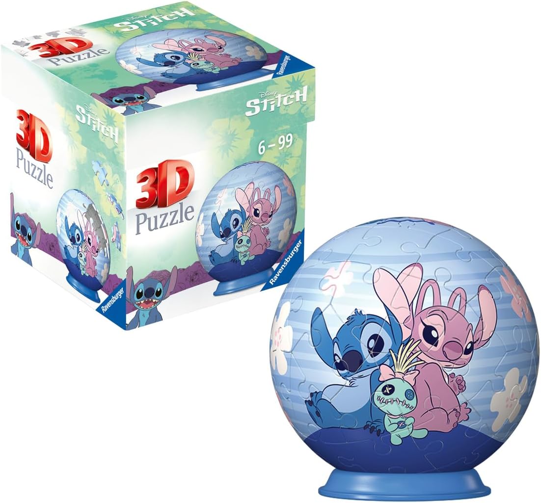 RAVENSBURGER 11599 PUZZLEBALL DA 54 PZ. DISNEY STITCH E ANGEL
