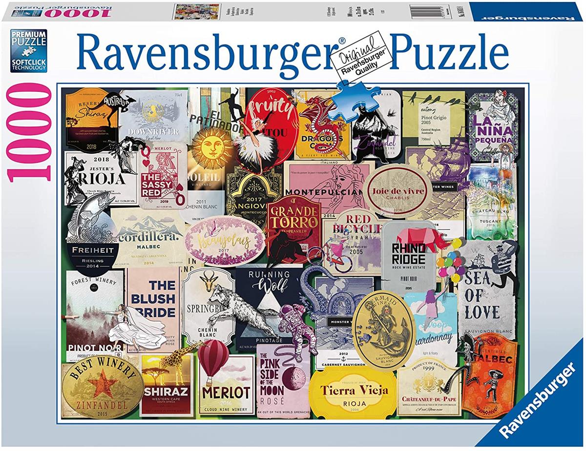 RAVENSBURGER 16811 PUZZLE DA 1000 PZ. ETICHETTE DI VINO