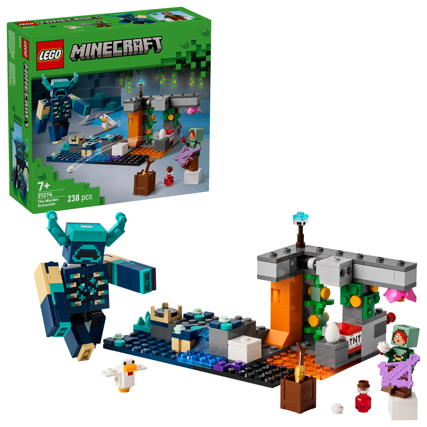 LEGO 21274 L'INCONTRO CON IL SORVEGLIANTE MINECRAFT