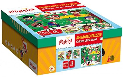 LISCIANI 58044 LUDATTICA ANIMATED PUZZLE WORLD'S