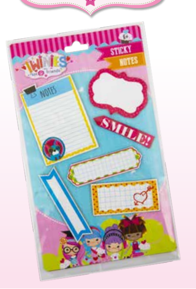 GIOCHI PREZIOSI TNN04000 TWINNIES STICKY NOTES