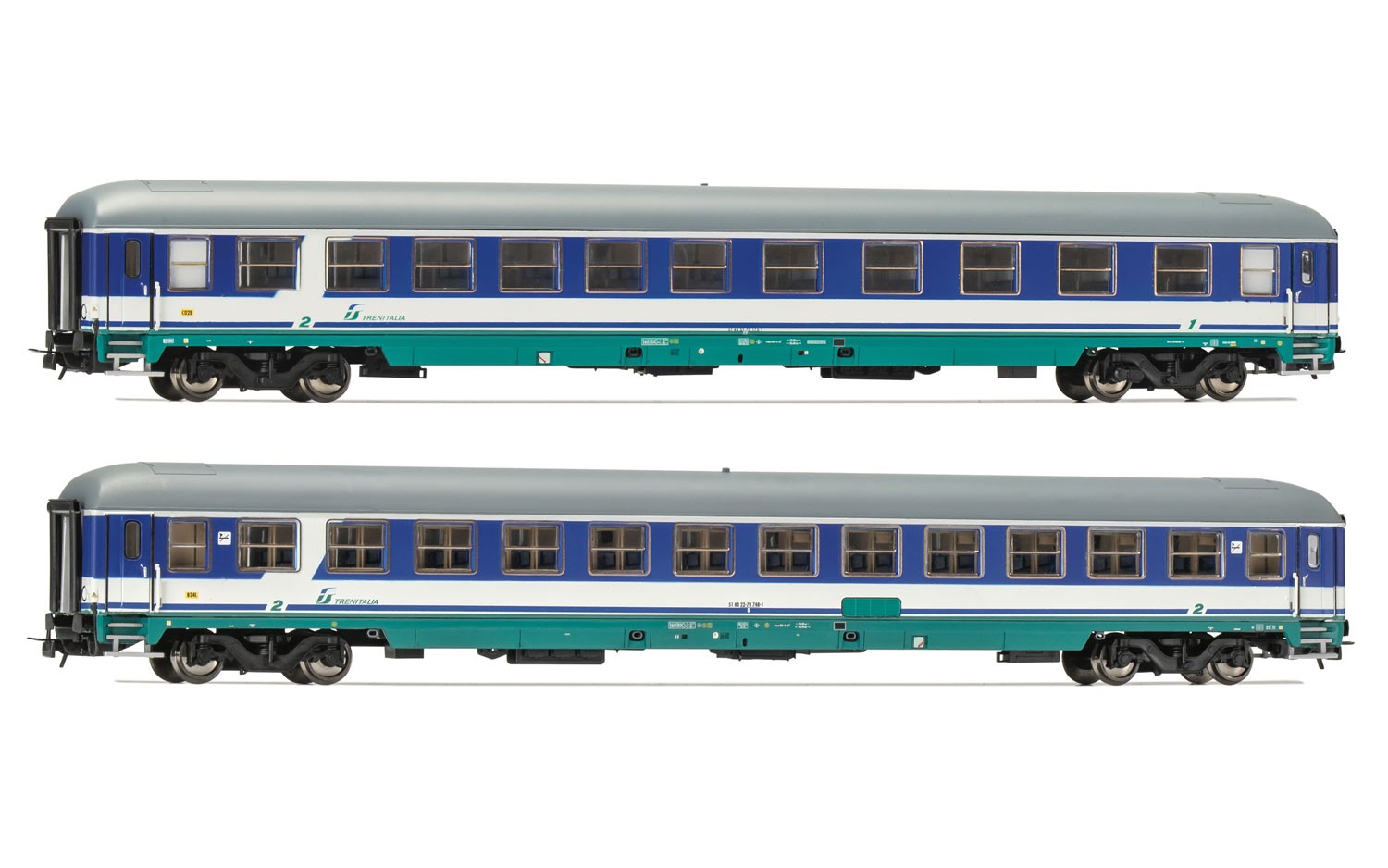 HORNBY HR4245 SET DUE CARROZZE TIPO UIC-X