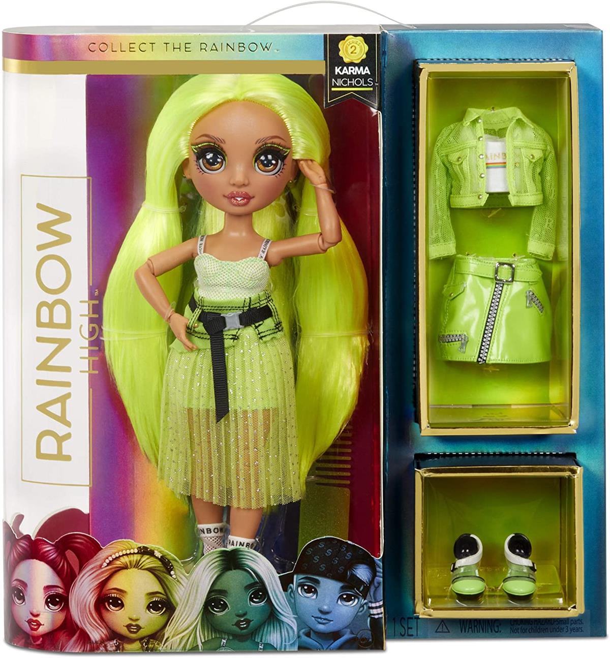 MGA 572343 RAINBOW HIGH FASHION DOLL KARMA NICHOLS