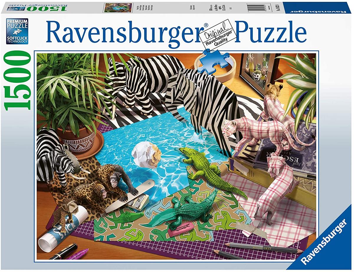 RAVENSBURGER 16822 PUZZLE DA 1500 PZ.  AVVENTURE DI ORIGAMI