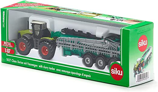 SIKU 1827 TRATTORE XERION + SPARGILETAME SCALA 1/87