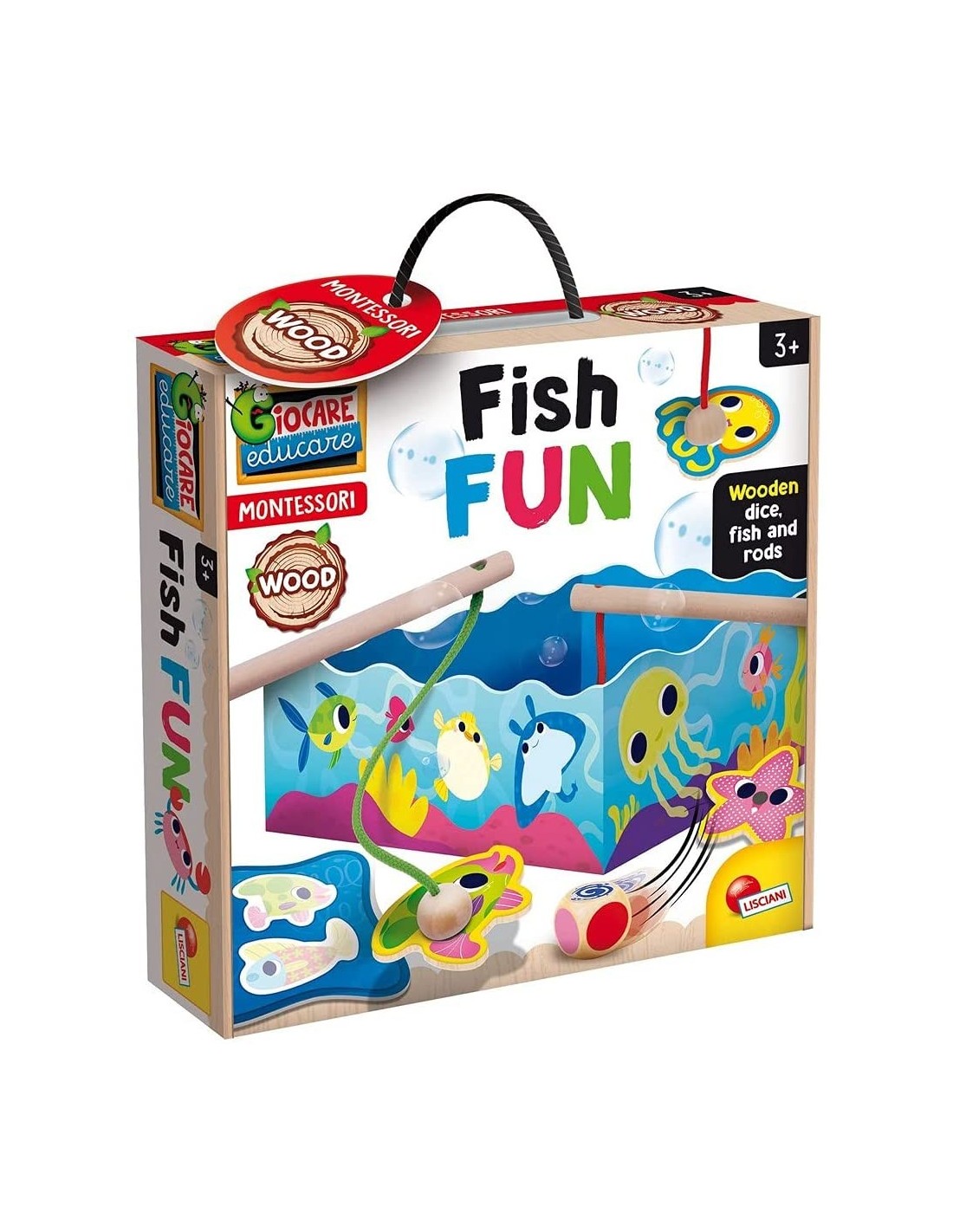 LISCIANI 98354 MONTESSORI LEGNO FISH FUN