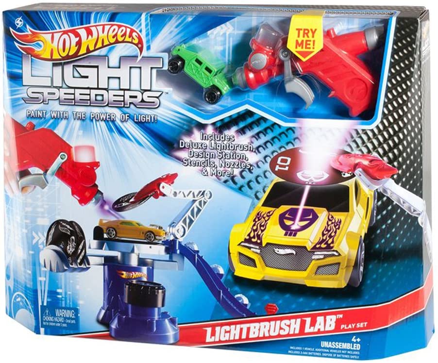 MATTEL W3855 HOT WHEELS SPEEDERS LABORATORIO ILLUMINA E COLORA