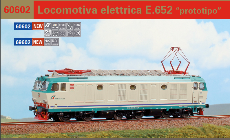ACME 60602 LOCOMOTIVA ELETTRICA E652 "PROTOTIPO"