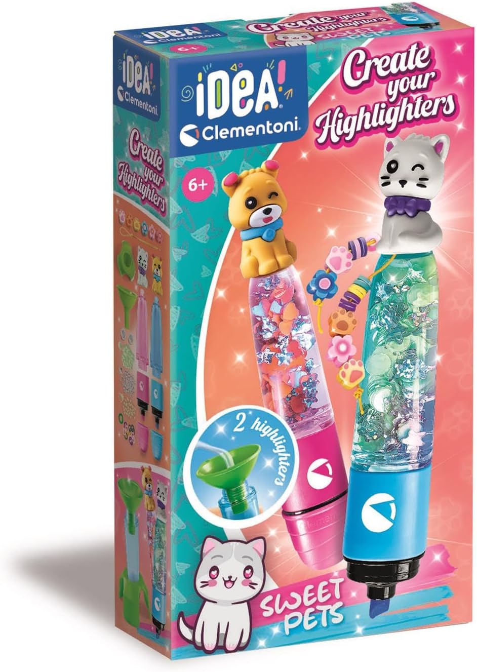 CLEMENTONI 18875 CREATE TOUR HIGHLIGHTERS SWEET PET