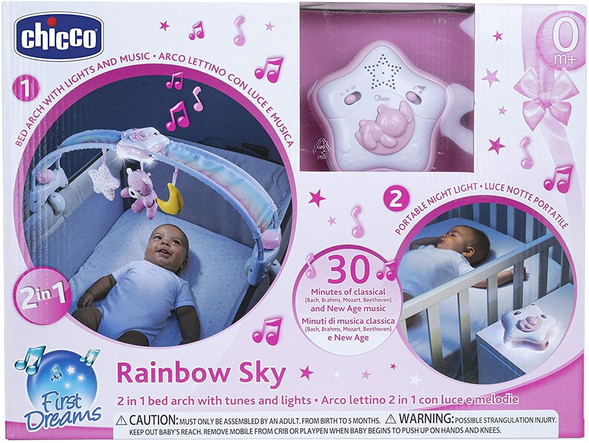 CHICCO 1047310 ARCO LETTINO RAINBOW SKY ROSA