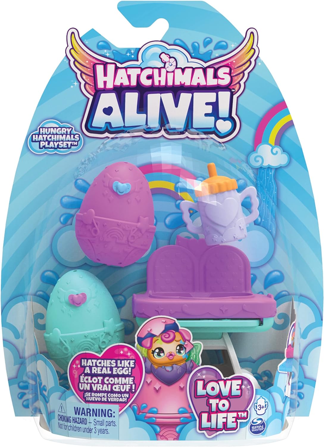 SPINMASTER 6067740 HATCHIMALS 2 PERSONAGGI CON SEGGIOLONE