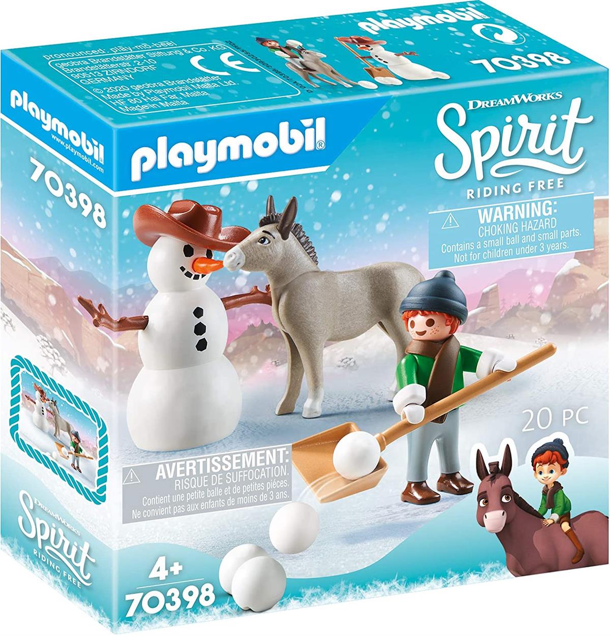 PLAYMOBIL 70398 SNIPS, SENOR CAROTA E IL PUPAZZO DI NEVE SPIRIT