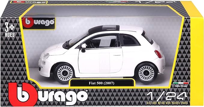 BURAGO 20001 FIAT 500 BIANCA (2007) SCALA 1/24