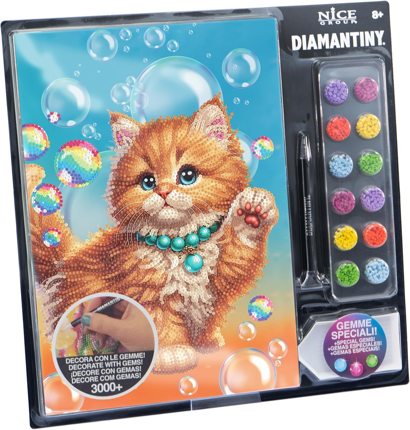 NICE 96127 DIAMANTINY LEVEL UP GATTO ROSSO