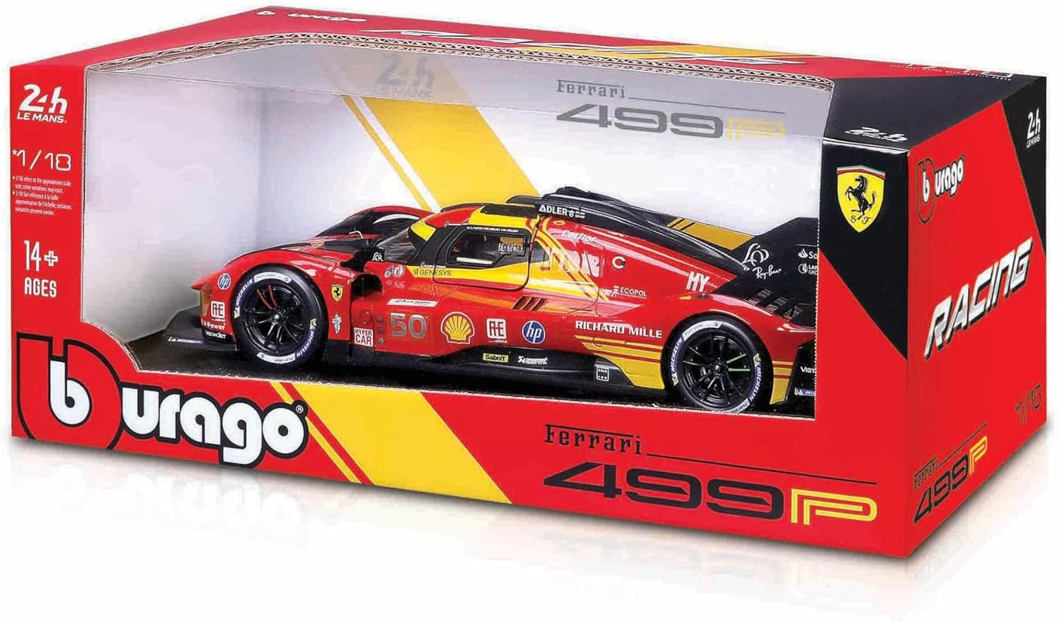 BURAGO 1816303 FERRARI 499P LMH SCALA 1/18