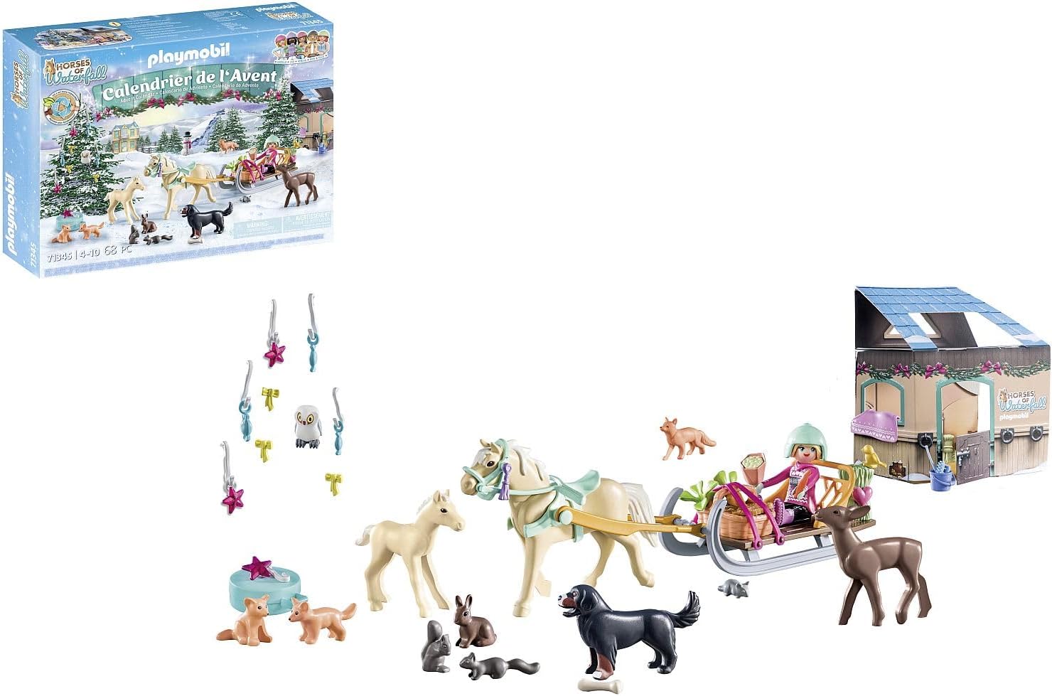 PLAYMOBIL 71345 CALENDARIO DELL'AVVENTO VIAGGIO DI NATALE IN SLITTA