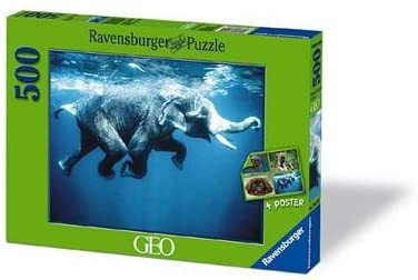 RAVENSBURGER 14423 PUZZLE DA 500 PZ. ELEFANTE NUOTATORE