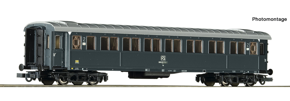 ROCO 74604 CARROZZA PASSEGGERI 2a CLASSE FS