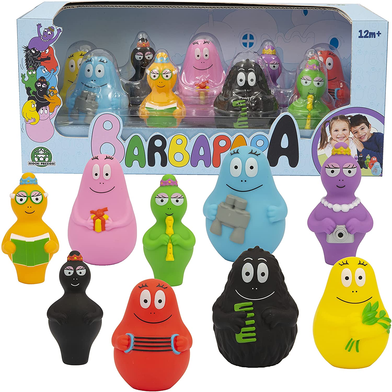 GIOCHI PREZIOSI BAP07001 BARBAPAPA SET FAMIGLIA 9 PERSONAGGI