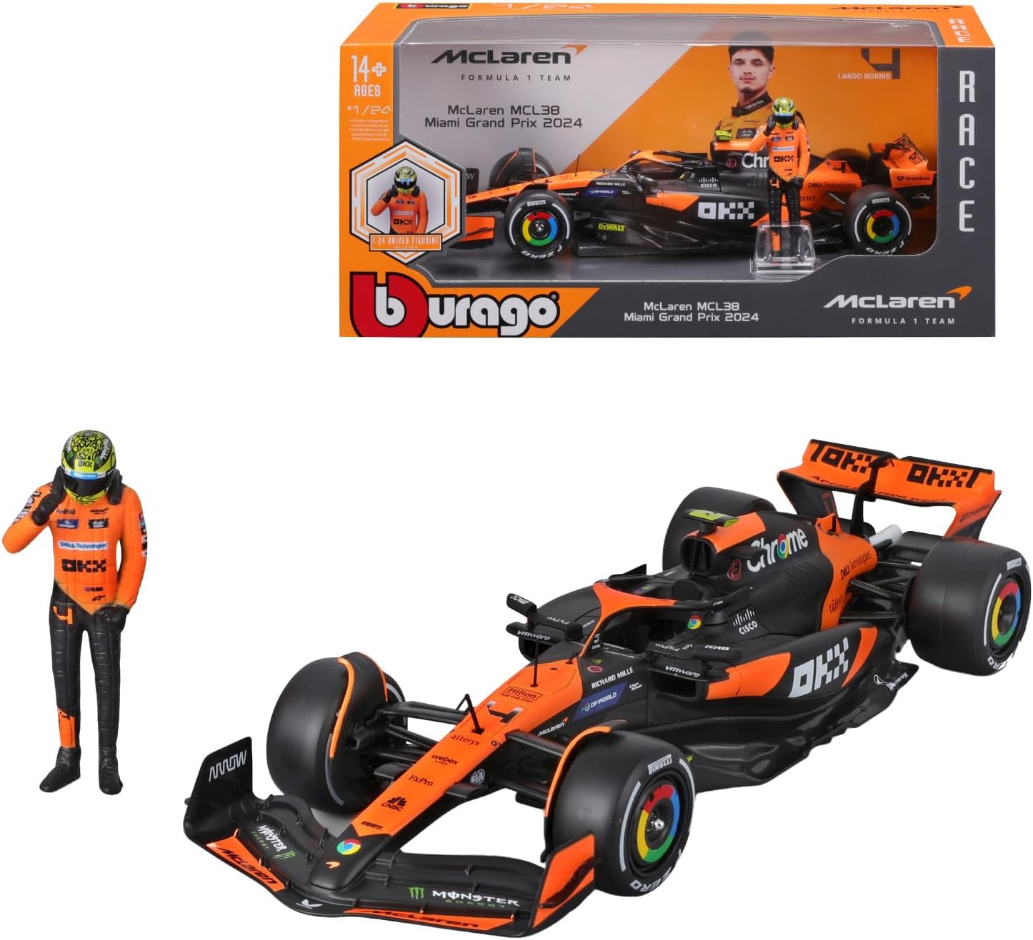 BURAGO 1828040 F1 MC LAREN MCL39 NORRIS SCALA 1/24