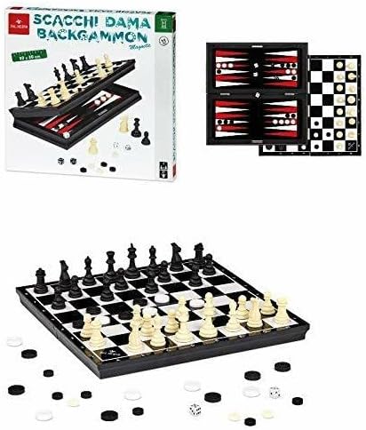 DAL NEGRO 053975 DAMA SCACCHI BACKGAMMON MAGNETIC