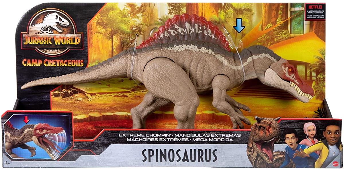 MATTEL HCG54 JURASSIC WORLD SPINOSAURO MORSO OSTREMO