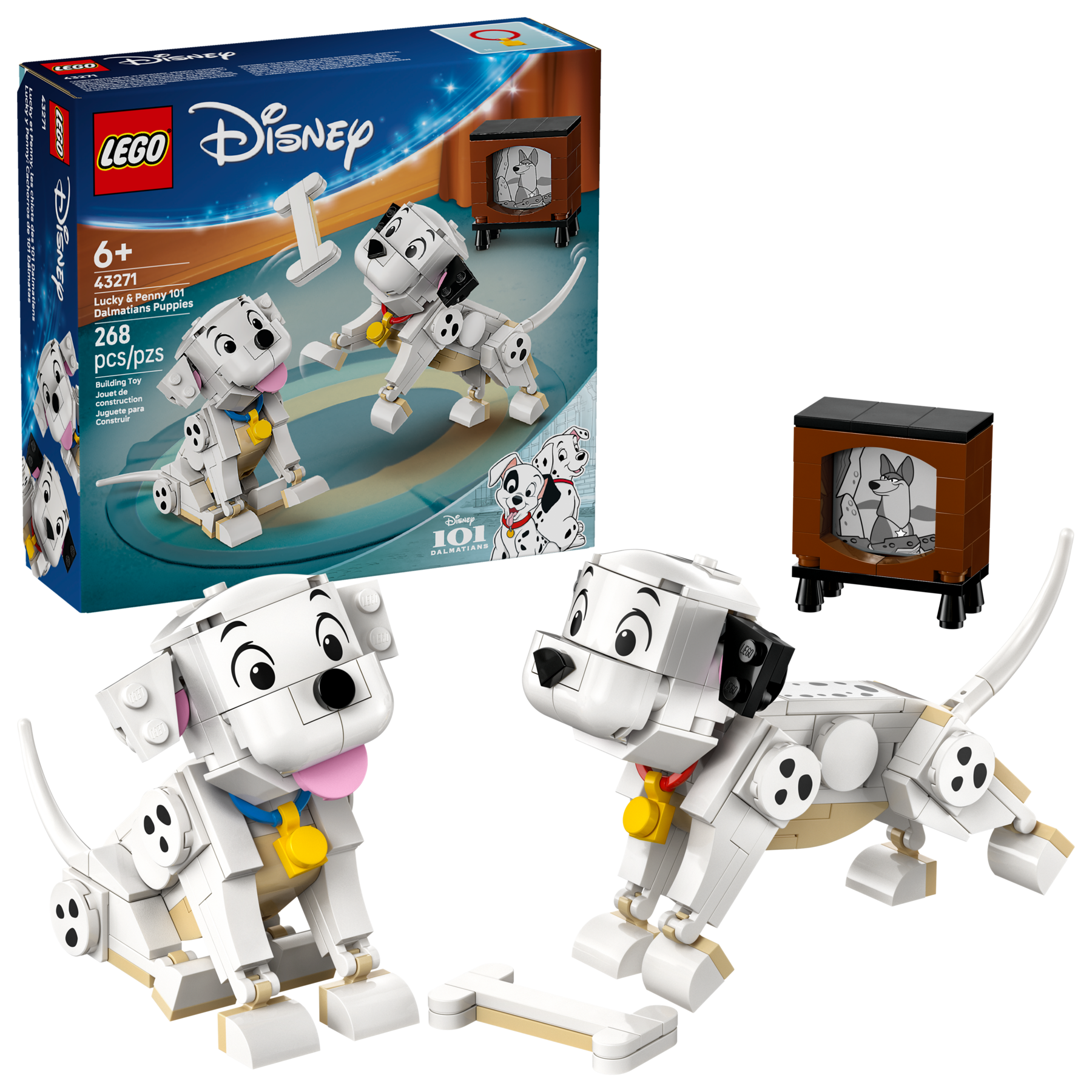 LEGO 43271 PONGO E PEGGY LA CARICA DEI DENTO E UNO DISNEY