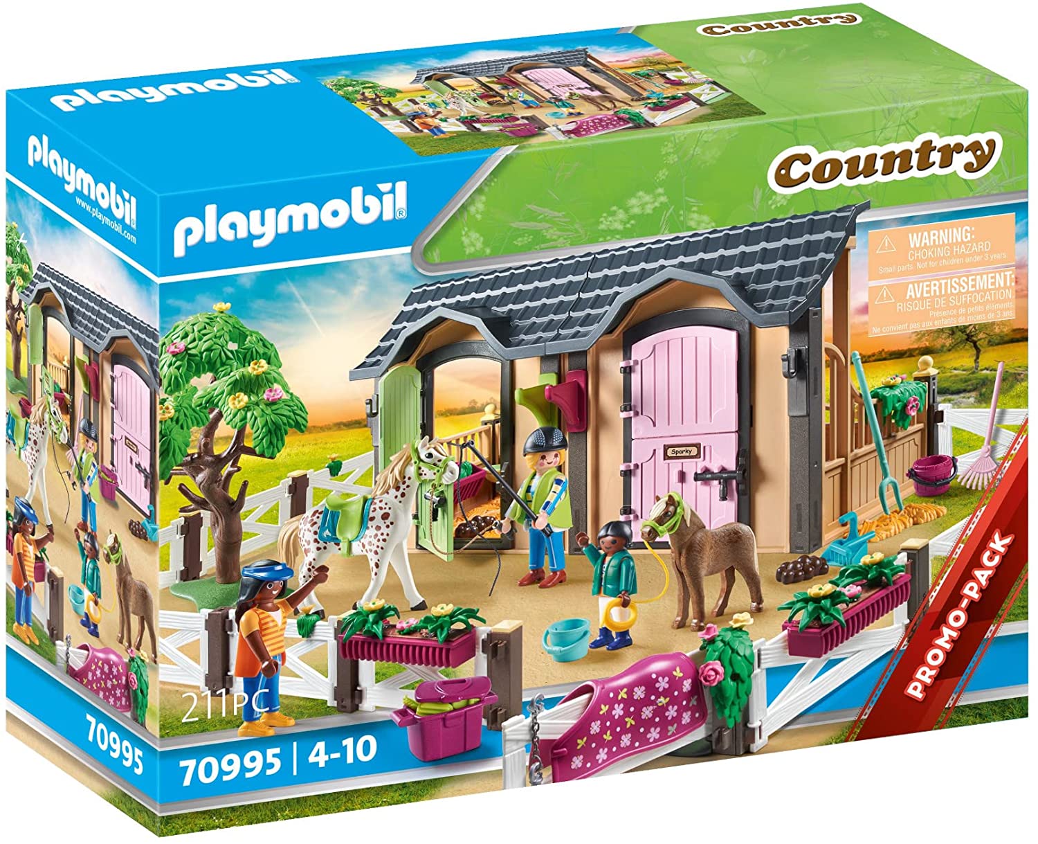 PLAYMOBIL 70995 LEZIONE DI EQUITAZIONE CON STALLE