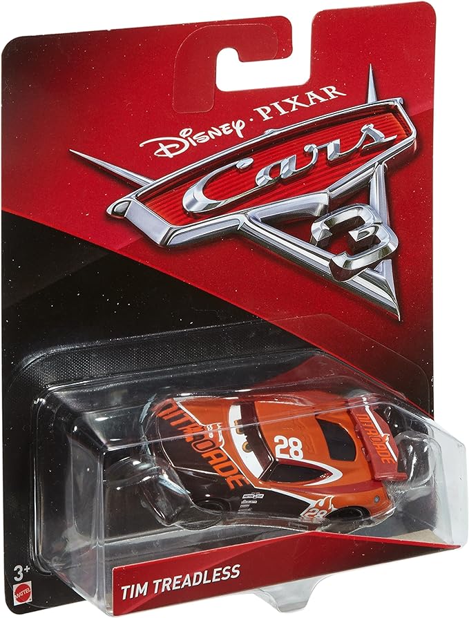 MATTEL DXV41 CARS TIM TREADLESS DIE CAST