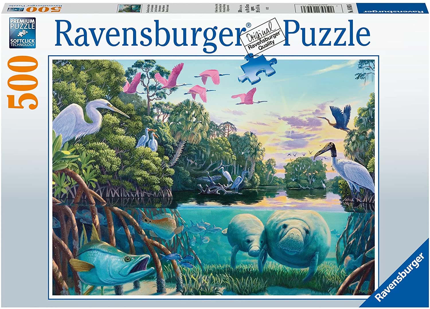 RAVENSBURGER 16943 PUZZLE DA 500 PZ. LA VITA DEI LAMANTINI