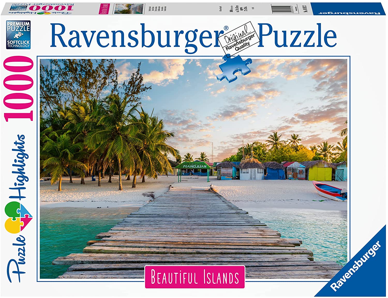 RAVENSBURGER 16912 PUZZLE DA 1000 PZ. ISOLA CARAIBICA